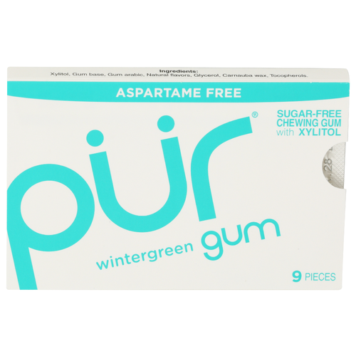 Pur Wintergreen Gum - 9 Count