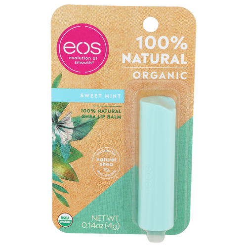 Eos Sweet Mint Shea Lip Balm - 0.14 Ounce