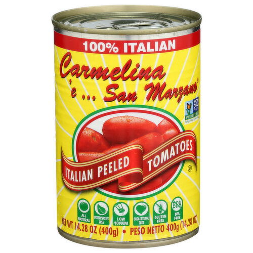 Carmelina 'E…SAN Marzano Italian Whole Peeled Tomatoes In Puree San Sweet - 14.28 Ounce