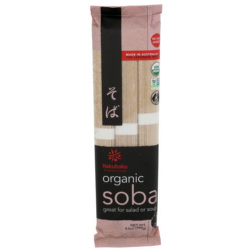 Hakubaku Noodles Soba Og - 9.5 Ounce