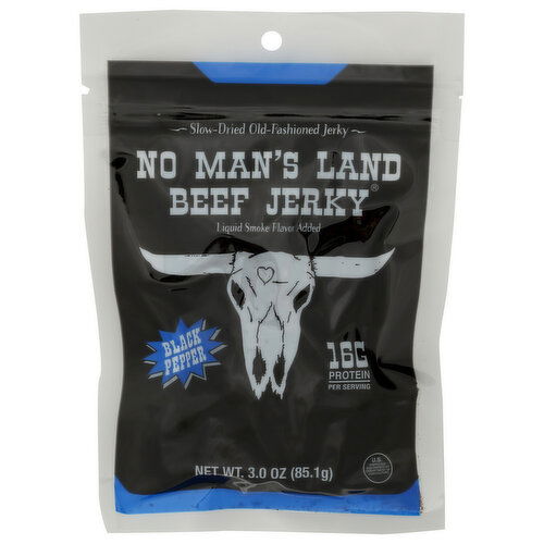 No MAN's Land Beef Jerky Meat Snacks - 3 Ounce