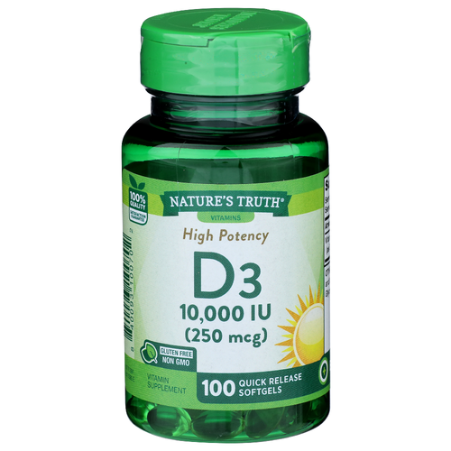 Nature's Truth Vitamins Vitamin D3 - 100 Count