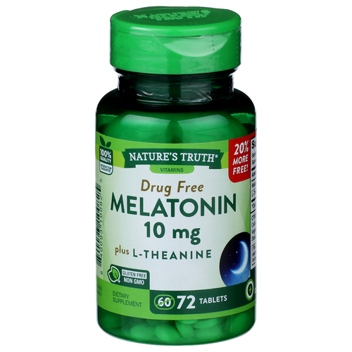 Nature's Truth Vitamins Drug Free Melatonin - 72 Count