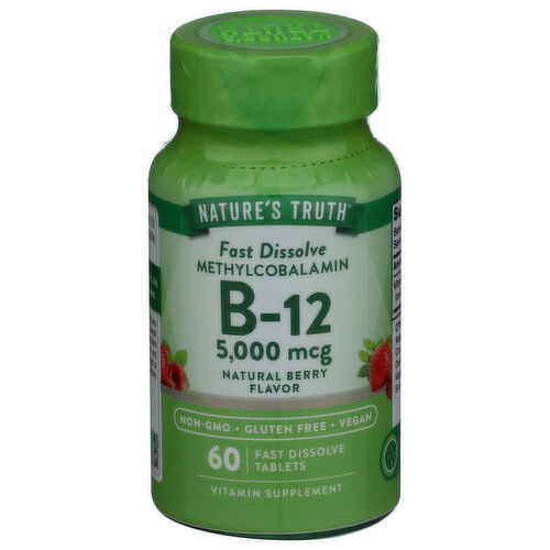 NATURE'S TRUTH B12 5000mcg - 60 Count