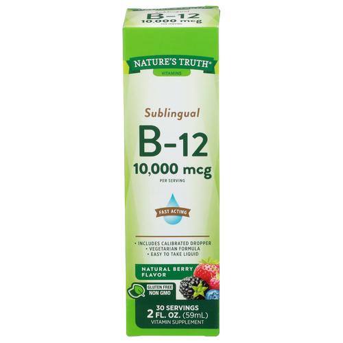 Nature's Truth Vitamins Natural Berry Flavor B-12 - 2 Fluid Ounce