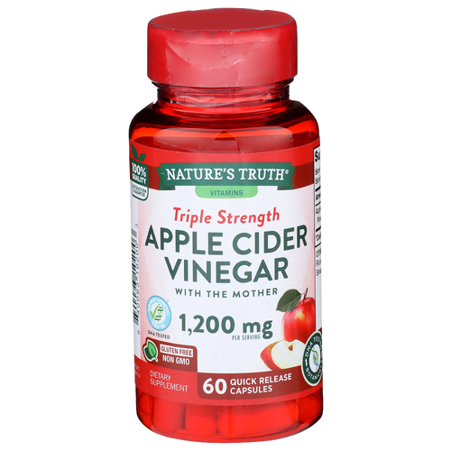 Nature's Truth Vitamins Apple Cider Vinegar Triple Strength - 60 Count