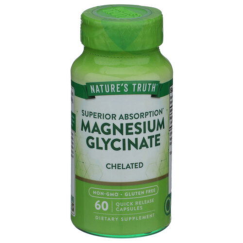 NATURE's Truth Nt Magnesium Glycinate Capsules - 60 Count Image 1 of 2