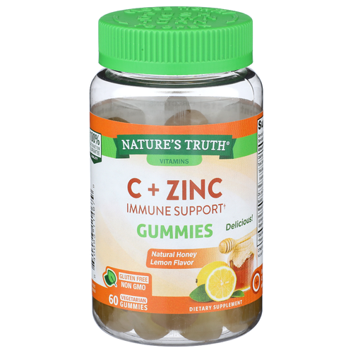 Nature's Truth Vitamins Honey Lemon C + Zinc - 60 Count