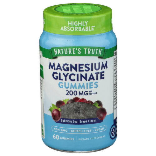 NATURE'S TRUTH Magnesium Glycinate Gummies - 60 Count
