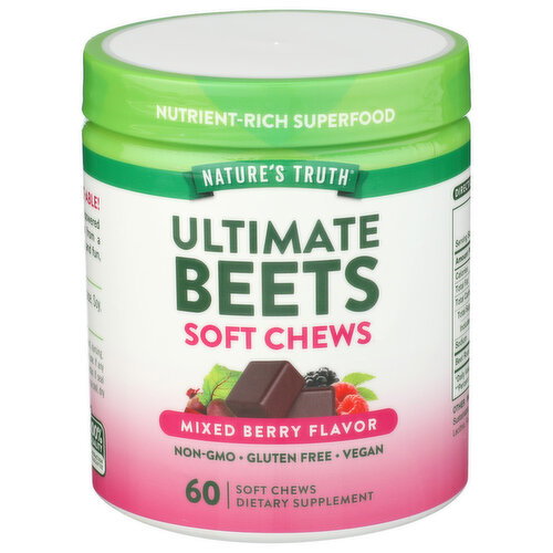 NATURE's Truth Soft Chews Ultimate Beets - 60 Count