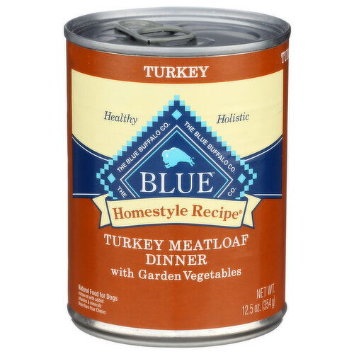 Blue Wilderness Turkey Meatloaf Dinner Homestyle Recipe Adult Dog Wet Food - 12.5 Ounce