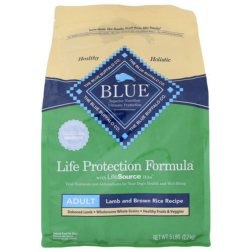 Blue Buffalo Life Protection Formula Lamb & Brown Rice Dry Dog Food - 5 Pound Image 1 of 2