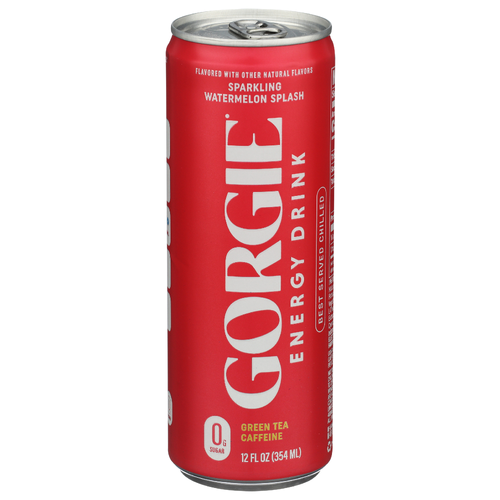 Gorgie Watermelon Crush Sparkling Energy Drink - 12 Fluid Ounce