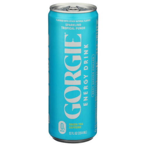 Gorgie Various Fruits Cherry, Pineapple Paradise Punch Sparkling Energy Drink - 12 Fluid Ounce