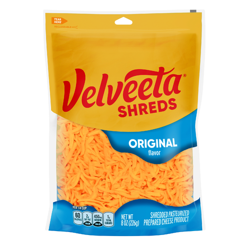 Velveeta Shreds Original Shredded Processed Cheese Product Bag - 8 Ounce Image 1 of 2