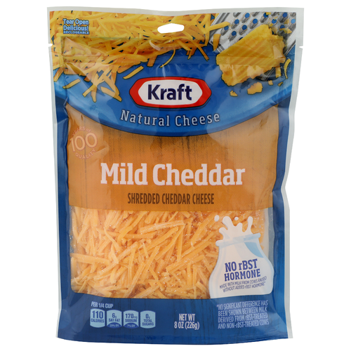 Kraft Shred Mild Cheddar - 8 Ounce Image 1 of 4