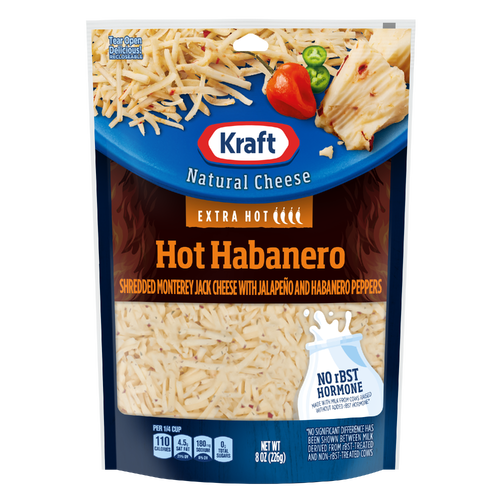 Kraft Hot Habanero Shredded Cheese - 8 Ounce Image 1 of 2
