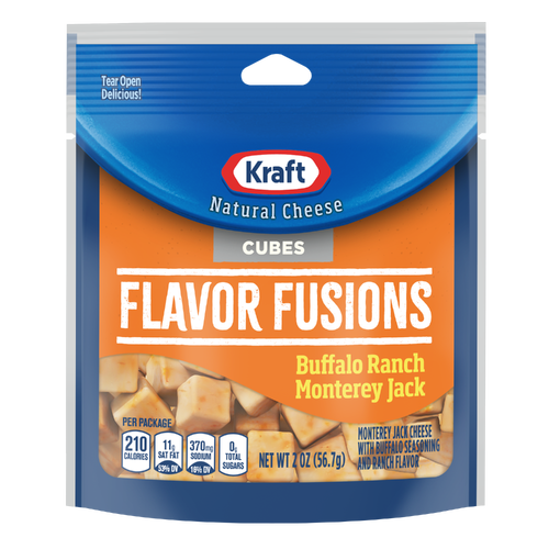 Kraft Buffalo Ranch Monterey Jack Cheese Cubes - 2 Ounce Image 1 of 2