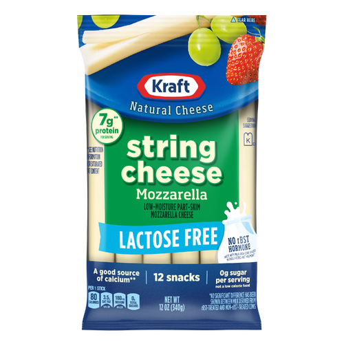 Kraft Mozzarella Lactose Free String Cheese - 12 Ounce Image 1 of 2