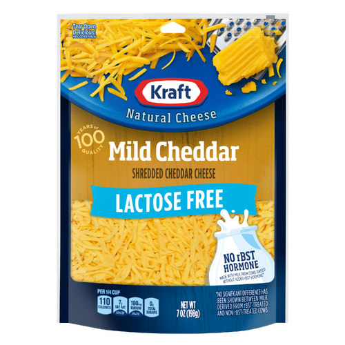 Kraft Cheddar Lactose Free Shreds - 7 Ounce Image 1 of 2