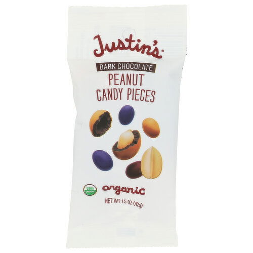JUSTIN's Chocolate Chocolate & Peanut Candied Candy Pieces - 1.5 Ounce Image 1 of 4