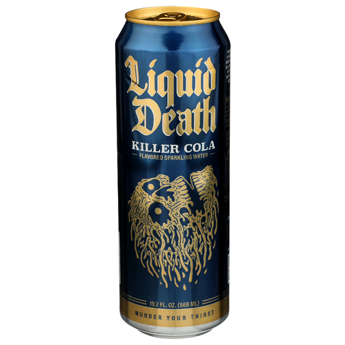 Liquid Death Cola Flavored Sparkling Water Killer Can - 19.2 Fluid Ounce