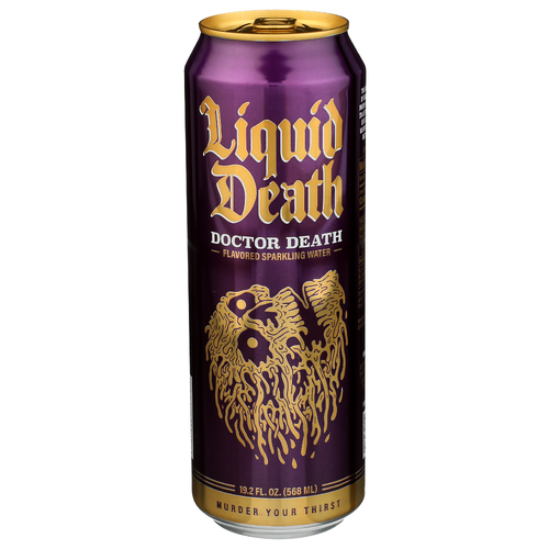 Liquid Death DR. Pepper Flavored Sparkling Water Doctor Can - 19.2 Fluid Ounce Image 1 of 4