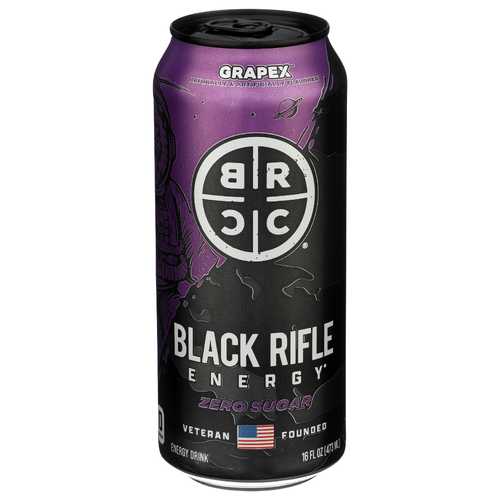 Black Rifle Coffee Company Grape Carbonated Caffine Energy Zero Sugar Drink, Grapex - 16 Fluid Ounce Image 1 of 4