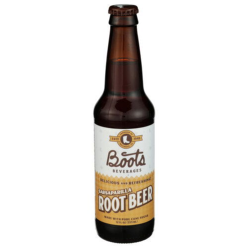 Boots Beverages Sarsaprilla Root Beer Craft Soda - 12 Fluid Ounce Image 1 of 4