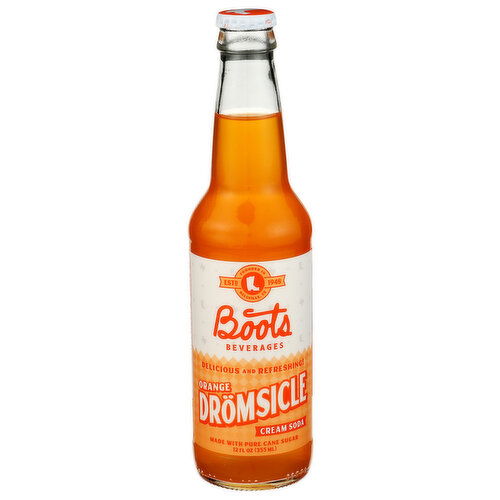 Boots Beverages Orange Dromsicle Craft Soda - 12 Fluid Ounce - 1 Count