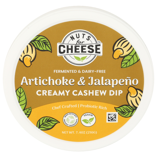 Nuts For Cheese Artichoke Jalapeno Dip Creamy Cashew - 7.4 Ounce Image 1 of 4