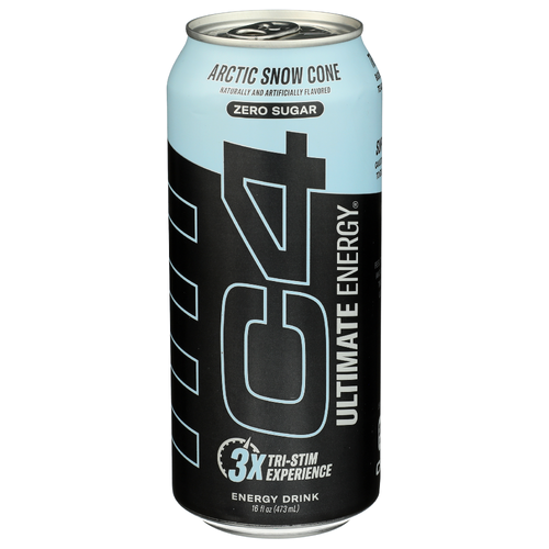 C4 Acrtic Snowcone Carbonated Ultimate Energy Carb - 16 Fluid Ounce