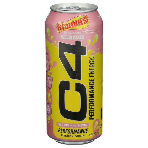 C4 Drink Enrgy Drnk Strbrst Strw - 16 Fluid Ounce