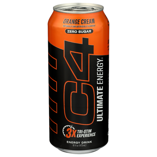 C4 Orange Cream Carbonated Ultimate Energy Carb - 16 Fluid Ounce