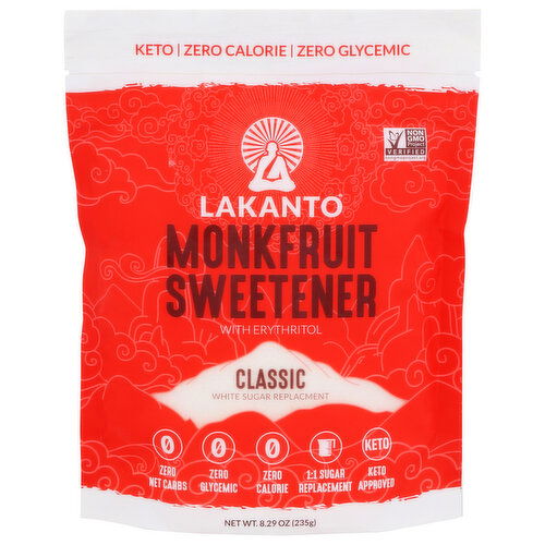 Lakanto Monkfruit Sweetener Classic - 8.29 Ounce