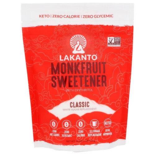 Lakanto Classic Monkfruit Sweetener - 16 Ounce Image 1 of 2