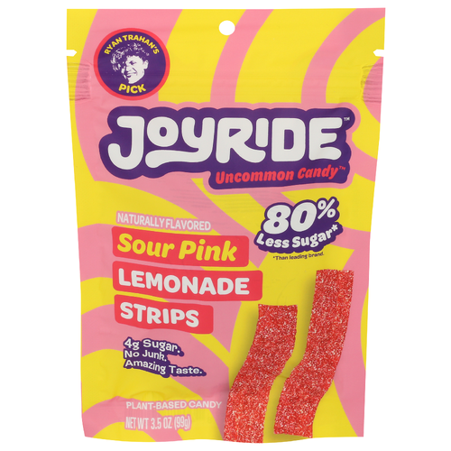 Joyride Pink Lemonade Sour Strips - 3.5 Ounce Image 1 of 4