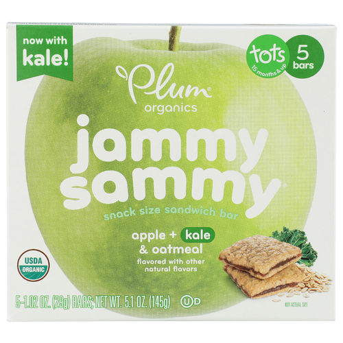 Plum Organics Jammy Sammy Apple Kale 5 Pk - 1.02 Ounce - 5 Count