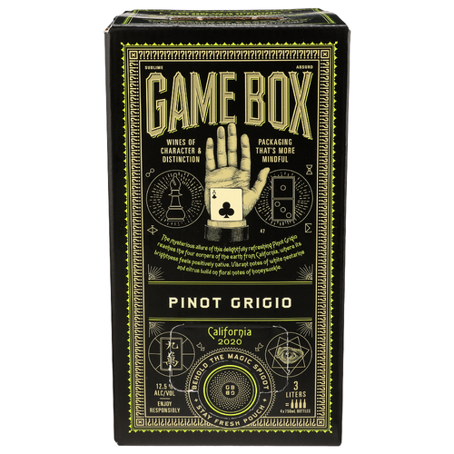 Game Box Pinot Grigio - 0.75 Liter - 4 Count