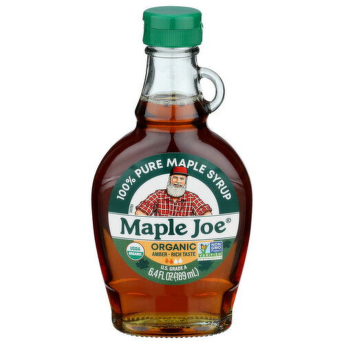 Maple Joe Organic Amber Syrup - 6.4 Fluid Ounce