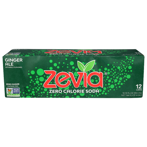 Zevia Ginger Ale Soda - 12 Fluid Ounce - 12 Count