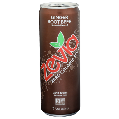 Zevia Zero Calorie Soda Ginger Root Beer - 12 Fluid Ounce - 1 Count