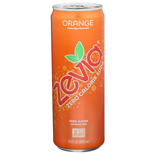 Zevia Zero Calorie Soda Orange - 12 Fluid Ounce - 1 Count