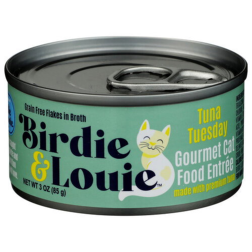 BIRDIE & LOUIE Tuna Tuesday Wet Cat Food Entrée - 3 Ounce