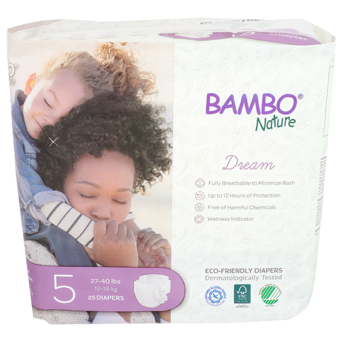 Bambo Nature Diapers Baby Size 5 - 25 Count