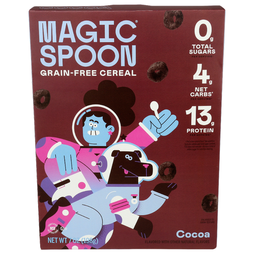 MAGIC SPOON Chocolate Grain-Free Cocoa Cereal - 7 Ounce
