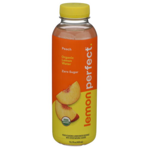 Lemon PERFECT. Peach Raspberry Lemon Perfect Organic Water - 15.2 Fluid Ounce Image 1 of 4
