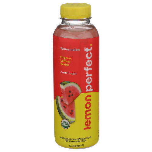 Lemon PERFECT. Watermelon Lemon Perfect Organic Water - 15.2 Fluid Ounce