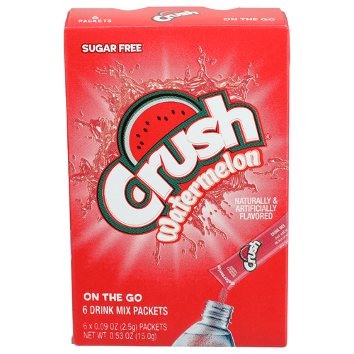 Crush Watermelon On The Go Drink Mix - 0.088 Ounce - 6 Count