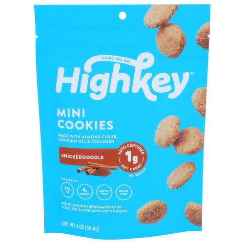 Highkey Keto Snickerdoodle Mini Cookies - 2 Ounce